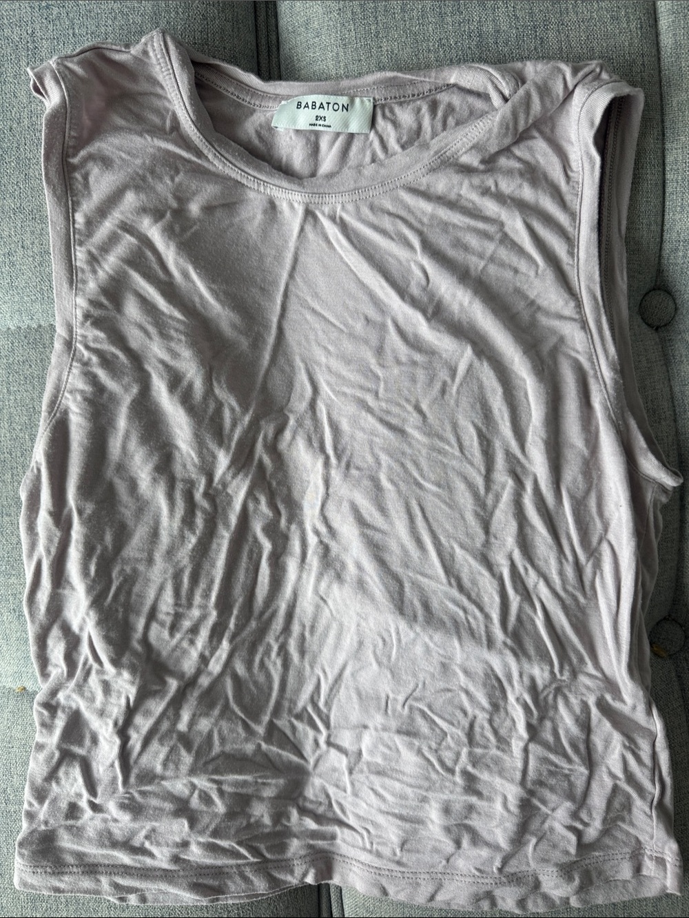 Babaton Light Mauve Crewneck Muscle Tank